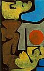Paul Klee 1914 Paintings - Park of Idols by Paul Klee